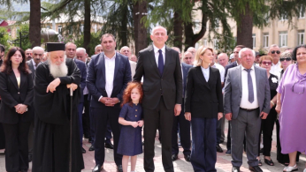 აჭარის მთავრობის თავმჯდომარე ხულოში, ტბელ აბუსერისძის ძეგლის საზეიმო გახსნის ცერემონიას დაესწრო