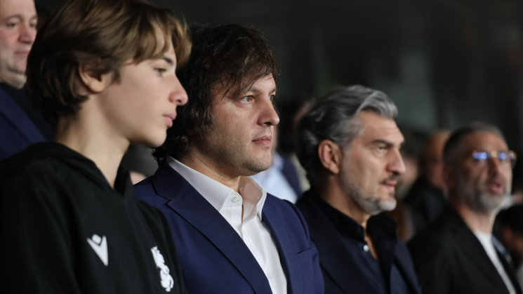 ირაკლი კობახიძე, მიხეილ ყაველაშვილთან ერთად, საქართველოსა და უკრაინის ეროვნული ნაკრებების მატჩს დაესწრო